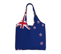 WZYCWB Sac à provisions en toile avec drapeau de la Nouvelle-Zélande imprimé sur une seule épaule, sac de courses, sac en toile pour usage quotidien