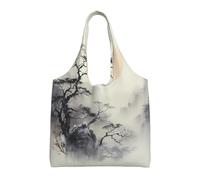 WZYCWB Sac à provisions en toile avec imprimé « Where to see the moon », sac à provisions pour usage quotidien