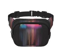 WZYCWB Sac banane coloré arc-en-ciel pluie, sac à bandoulière tendance et tendance, petit sac de voyage léger