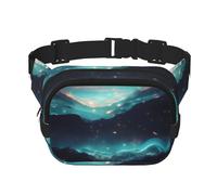 WZYCWB Sac banane de sport avec étoiles de science-fiction, sac à bandoulière tendance et tendance, petit sac de voyage léger
