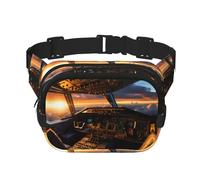 WZYCWB Sac banane de sport pour cockpit avion, sac à bandoulière tendance et tendance, petit sac de voyage léger