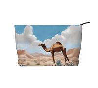 WZYCWB Sac de rangement cosmétique imprimé camel, parfait pour les voyages d'affaires et les voyages., Chameau marchant, Taille unique