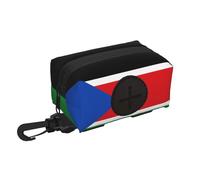 WZYCWB Sac de rangement de voyage imprimé drapeau du Soudan du Sud - Sac de rangement portable avec cordon de serrage pour randonnée et camping
