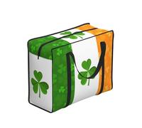 WZYCWB Sac de rangement drapeau irlandais - Taille unique - Polyester - Fermeture éclair - 53 x 40 x 23 cm - Pliable avec poignées renforcées