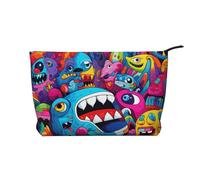 WZYCWB Sac de rangement pour cosmétiques imprimé graffiti, parfait pour les voyages d'affaires et les voyages., Animaux étranges, Taille unique
