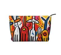 WZYCWB Sac de rangement pour cosmétiques imprimé graffiti, parfait pour les voyages d'affaires et les voyages., Graffiti étrange, Taille unique