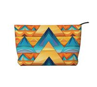 WZYCWB Sac de rangement pour cosmétiques imprimé Trompe l'oeil, parfait pour les voyages d'affaires et les voyages., Puzzle de construction triangulaire, Taille unique