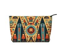 WZYCWB Sac de rangement pour cosmétiques imprimé Trompe l'oeil, parfait pour les voyages d'affaires et les voyages., Triangle Tower Image Man, Taille unique