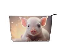 WZYCWB Sac de rangement pour cosmétiques imprimé Trompe l'oeil, parfait pour les voyages d'affaires et les voyages., Petit cochon, Taille unique