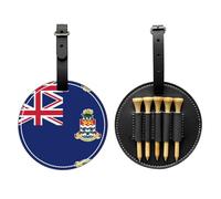 WZYCWB Sac de rangement pour tee de golf imprimé drapeau des îles Caïmans - Design portable avec boucle de suspension, Noir , Taille unique, Valise