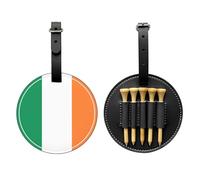 WZYCWB Sac de rangement pour tees de golf imprimé drapeau irlandais - Design portable avec boucle de suspension, Noir , Taille unique, Valise
