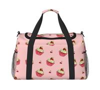 WZYCWB Sac de voyage de fitness imprimé chien sur l'herbe. Parfait pour l'entraînement de yoga, les courts voyages et l'équipement de natation., Gâteau aux, Taille unique