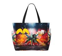 WZYCWB Sac de voyage de plage imprimé graffiti pour la natation et le fitness, le shopping au supermarché, les vacances à la mer