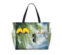 WZYCWB Sac de voyage en ouate de saule imprimé pour la natation et le fitness, le shopping, les vacances à la mer