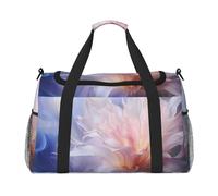 WZYCWB Sac de voyage imprimé avec des fleurs dansant avec des baleines. Parfait pour l'entraînement de yoga, les courts voyages et les équipements de natation., Jacinthe fleurie, TAILLE UNIQUE