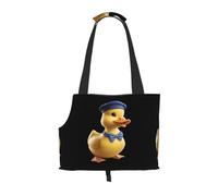 WZYCWB Sac de voyage léger en forme de chapeau de canard jaune pour chats et sac à bandoulière respirant pour petit chien pour un transport facile