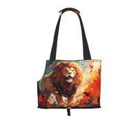 WZYCWB Sac de voyage léger lion debout pour chats et sac à bandoulière respirant pour petit chien pour un transport facile