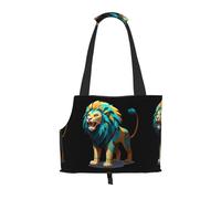 WZYCWB Sac de voyage léger style tribal lion pour chats et sac à bandoulière respirant pour petit chien pour un transport facile