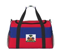 WZYCWB Sac de voyage portable avec drapeau des Philippines, sac de week-end, sac de fitness, yoga, adapté pour le fitness et d'autres scénarios, Drapeau haïtien, Taille unique