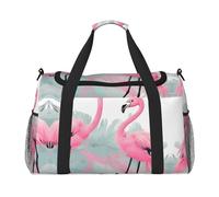 WZYCWB Sac de voyage portable en forme de requin sous-marin Corail Sac de week-end Sac de fitness Sac de yoga adapté pour le fitness et d'autres scénarios, Flamant rose, Taille unique