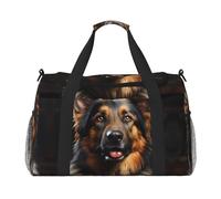 WZYCWB Sac de voyage portable girafe mère et enfant Sac de week-end Sac de fitness Sac de yoga adapté pour le fitness et d'autres scénarios, Berger allemand, Taille unique