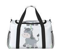 WZYCWB Sac de voyage portable pour le week-end, le fitness, le yoga, le fitness et d'autres scénarios, Âne souriant, Taille unique