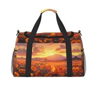 WZYCWB Sac de voyage portable pour le week-end, le fitness, le yoga, le fitness et d'autres scénarios Rose, Tournesols jaunes au coucher du soleil, Taille unique
