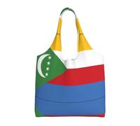 WZYCWB Sac en toile imprimé drapeau des Comores, sac à bandoulière unique, sac en toile tendance, adapté pour les voyages quotidiens et le shopping