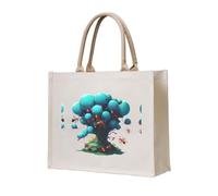 WZYCWB Sac fourre-tout en toile tridimensionnelle imprimé colonie de fourmis fluo adapté pour les voyages, le travail, le fitness, le camping et la plage