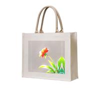 WZYCWB Sac fourre-tout en toile tridimensionnelle imprimé fleurs face au soleil adapté pour les voyages, le travail, le fitness, le camping et la plage