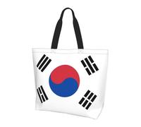 WZYCWB Sac fourre-tout imprimé drapeau de la République de Corée - Sac à bandoulière - Convient pour voyage, yoga, plage, trajet, shopping - Cadeau pour homme et femme