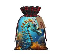 WZYCWB Sacs cadeaux de Noël en toile de jute avec cordon de serrage pour fournitures de fête de Noël, sacs de décoration, 21 x 30 cm