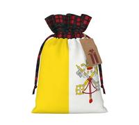 WZYCWB Sacs cadeaux de Noël en toile de jute avec cordon de serrage pour fournitures de fête de Noël, sacs de décoration, 21 x 30 cm