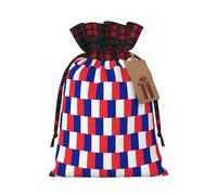 WZYCWB Sacs cadeaux de Noël en toile de jute avec cordon de serrage pour fournitures de fête de Noël, sacs de décoration, 21 x 30 cm