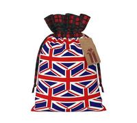 WZYCWB Sacs cadeaux de Noël en toile de jute avec cordon de serrage pour fournitures de fête de Noël, sacs de décoration, 21 x 30 cm