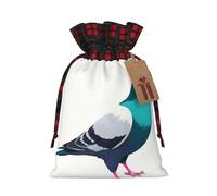 WZYCWB Sacs cadeaux de Noël pour décoration de fête de Noël, 21 x 30 cm, sacs cadeaux en toile de jute avec cordon de serrage