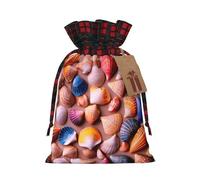 WZYCWB Sacs cadeaux de Noël pour décorations de fête de Noël, 21 x 30 cm, sacs cadeaux en toile de jute avec cordon de serrage