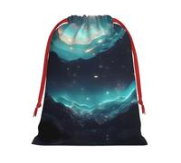WZYCWB Sacs cadeaux imprimés Science-fiction étoiles L - Parfait pour les mariages, Noël, les anniversaires et les fêtes - S - L