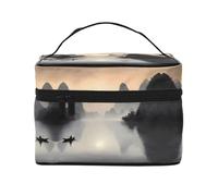 WZYCWB Sansui - Grande trousse de maquillage pour femme - Grande capacité - Sac de voyage pour filles - Noir - Taille unique - Noir - Taille unique, Noir , Taille unique