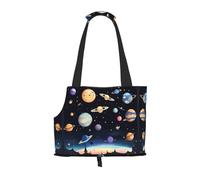 WZYCWB Saturn Jupiter Earth Sac de voyage léger pour chats et sac à bandoulière respirant pour petit chien pour un transport facile
