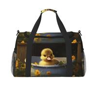 WZYCWB Scribbling Eagle Sac de voyage portable Sac de week-end Sac de fitness Sac de yoga adapté pour le fitness et d'autres scénarios, Caneton roux, Taille unique