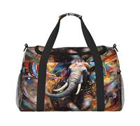 WZYCWB Scribbling Eagle Sac de voyage portable Sac de week-end Sac de fitness Sac de yoga adapté pour le fitness et d'autres scénarios, Éléphant en, Taille unique