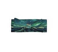 WZYCWB Sea Under the Aurora Borealis Bandeau pour enfants de 0 à 6 mois, nœuds pour cheveux pour nouveau-nés, nourrissons, tout-petits
