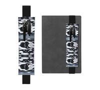 WZYCWB Seals on Ice - Porte-stylo en PVC - Grande capacité - Imprimé - Avec pochette créative - Avec bande élastique antidérapante