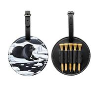 WZYCWB Seals on Ice Sac de rangement spécial pour tees de golf - Design portable avec boucle de suspension, Noir , Taille unique, Valise