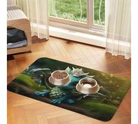 WZYCWB Set de table à motif magique Little Menglong de 40 x 60 cm pour animal domestique - Tapis de gamelle pour chat et chien, pliable et facile à ranger