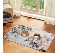 WZYCWB Set de table pliable et facile à ranger pour animal domestique Motif bouquet clair 30 x 45 cm