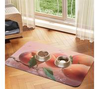 WZYCWB Set de table pour animal domestique Motif pêches dans l'eau 30 x 45 cm - Tapis de gamelle pliable et facile à ranger