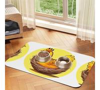 WZYCWB Sets de table absorbants antidérapants pour chiens et chats Motif nid d'oiseau doré 40 x 60 cm