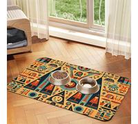 WZYCWB Sets de table absorbants antidérapants pour chiens et chats Motif tour triangulaire 30 x 45 cm